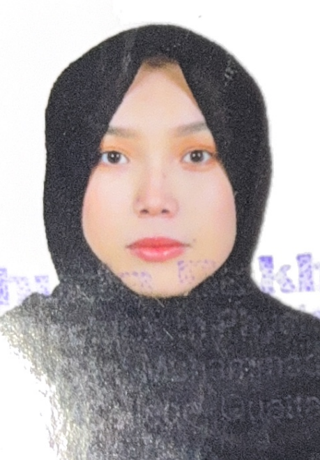 website design A woman with a black hijab and a black top, looking directly at the camera with a neutral expression.