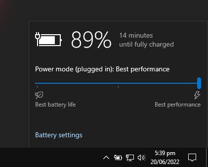 Change your Power Mode