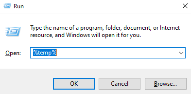 Delete all the Temporary Files