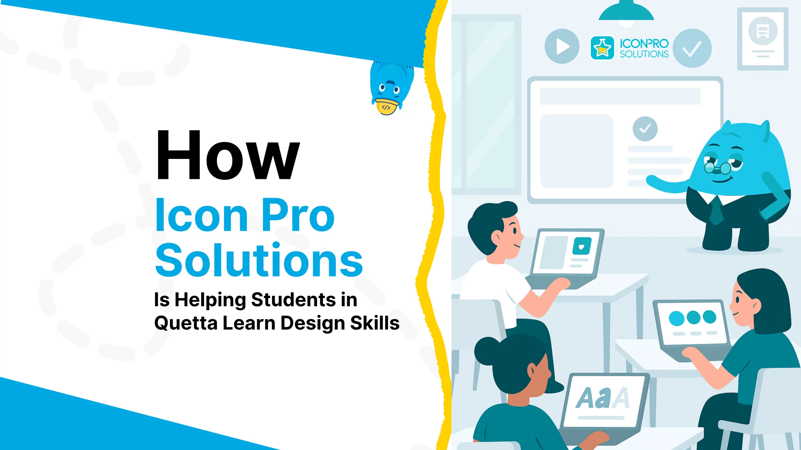 Students learning design and development at Icon Pro Solutions Quetta